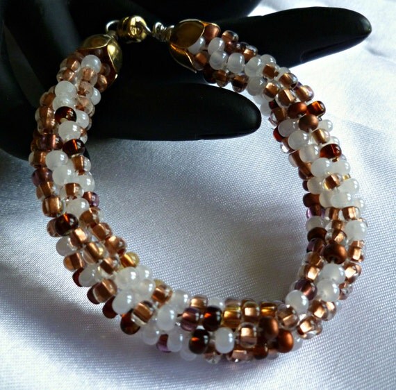 Mixed Copper White Beaded Kumihimo Bracelet With Gold | mixed copper white beaded kumihimo bracelet with gold Mixed Copper White Beaded Kumihimo Bracelet With Gold | mixed copper white beaded kumihimo bracelet with gold