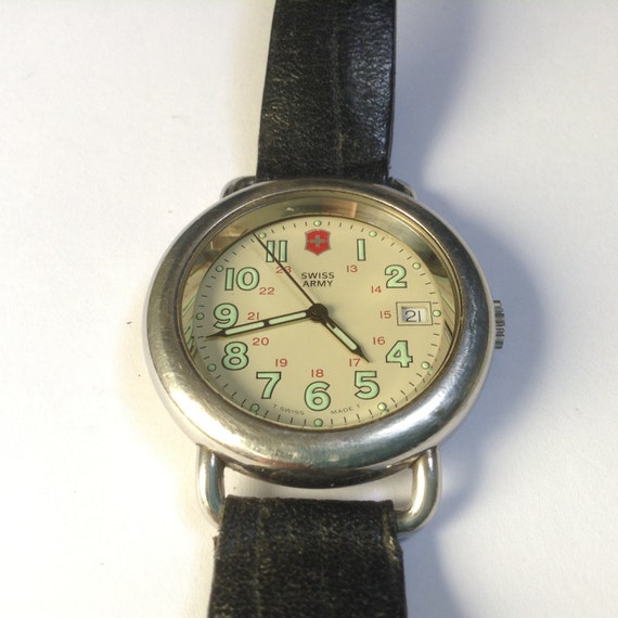 Swiss Army watch 24 Hour Dial Vintage Early Officers Large