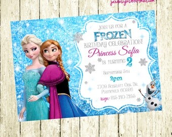 Frozen Birthday Invitation, Frozen Birthday Party, Frozen Invitation, Frozen Birthday Invitation, Princess Birthday