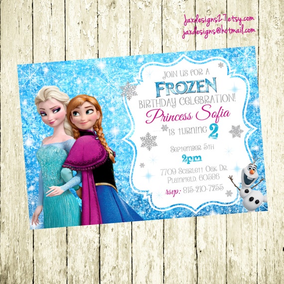 Frozen Themed Party Invitations 6
