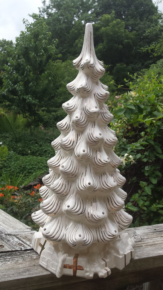 Lovely Large tree 23 Ceramic Christmas tree Vintage by TSoriginals