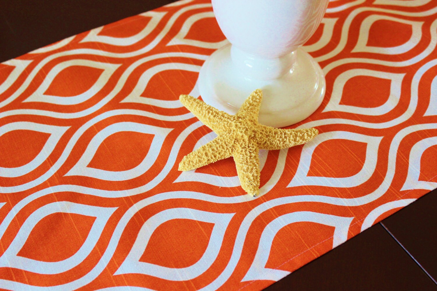 Orange Table Runner Table Cloth Runner Wedding Runner Home