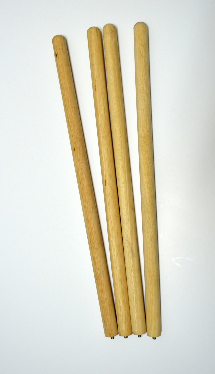 Long Slim Wooden Furniture Legs…..Set of 4…Unfinished Wood – Haute Juice