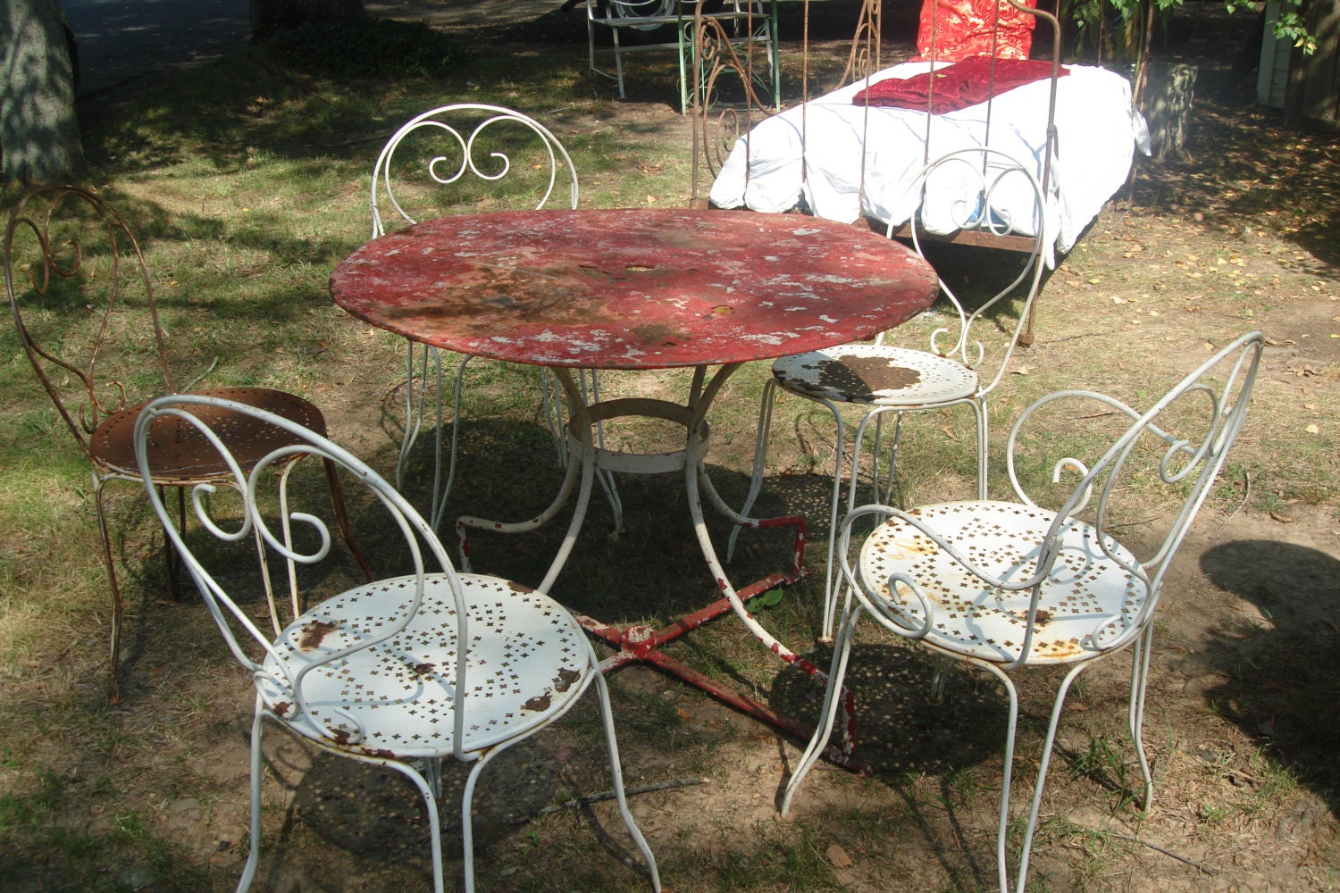 antique french bistro chair vintage french cafe chair metal garden