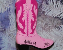 Popular items for pink cowboy boots on Etsy