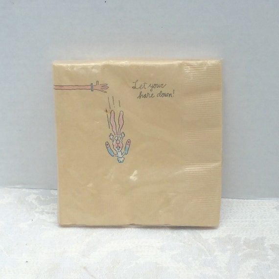 Vintage Hallmark Cocktail Paper Napkins Funny by vintagepoetic