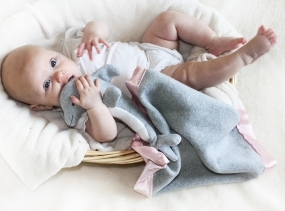 Gray Dolphin Security Blanket, Lovey Blanket, Satin, Baby Blanket, Stuffed Animal, Baby Toy - Customize Color - Monogramming Available