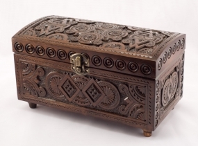 Large wooden jewelry box ಊ Carved wooden box  ಊ  Decorated wooden box ಊ Wooden jewellery box  ಊ  Keepsake box  ಊ  Dark wood jewelry box