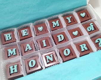 Maid of Honor Proposal Gift - Chocolate Maid of Honor Gift - Unique Gift for Maid of Honor