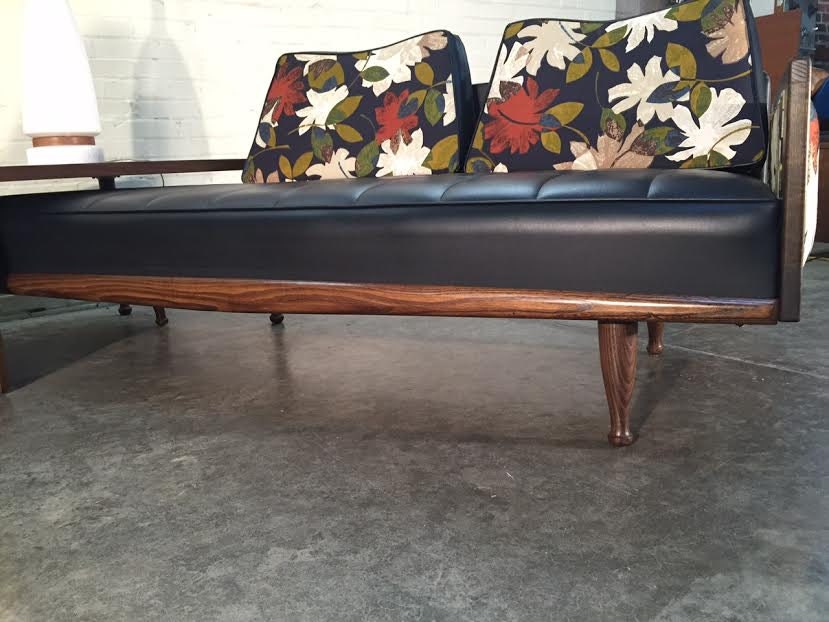 MidCentury Danish Modern Sectional Sofa / Couch With Corner