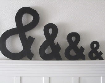 23", 16", 12", 8" Paper Mâché Ampersand