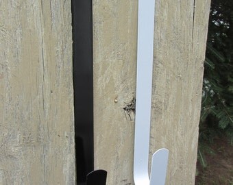 12" Door Wreath Hanger - Over The Door Hook - Wreath Hanger - Wreath Hook - White Door Hook - Metal Wreath Hanger - Black Door Hanger