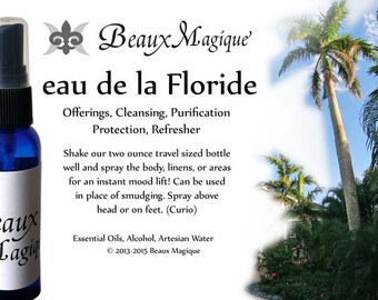 Florida Water Spray ~ eau de la Floride , road opener, rootwork, uncrossing, aura sprays, voodou, reiki, eau de floride, remove blockage