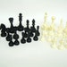 Vintage Plastic Chess Pieces - Set of 32