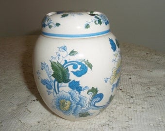 Blue and White Ginger Jar, Potpourri Holder or incense jar in Asian design