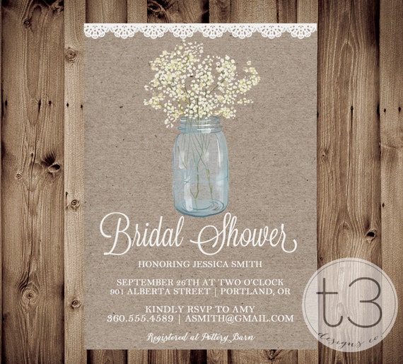Country Chic Bridal Shower Invitations 10