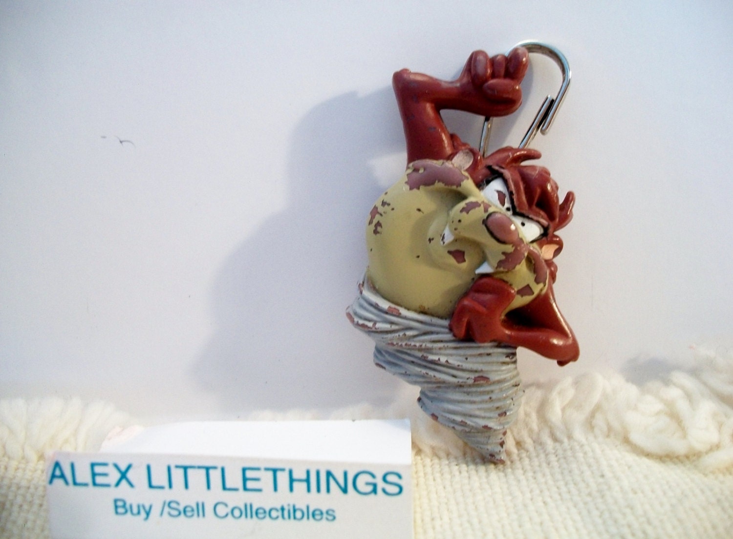 Tasmanian Devil Taz Key Chain Keychain Charm 1995 Hallmark