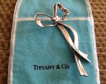 Tiffany & Co. Sterling Silver Vintage Ribbon Bow