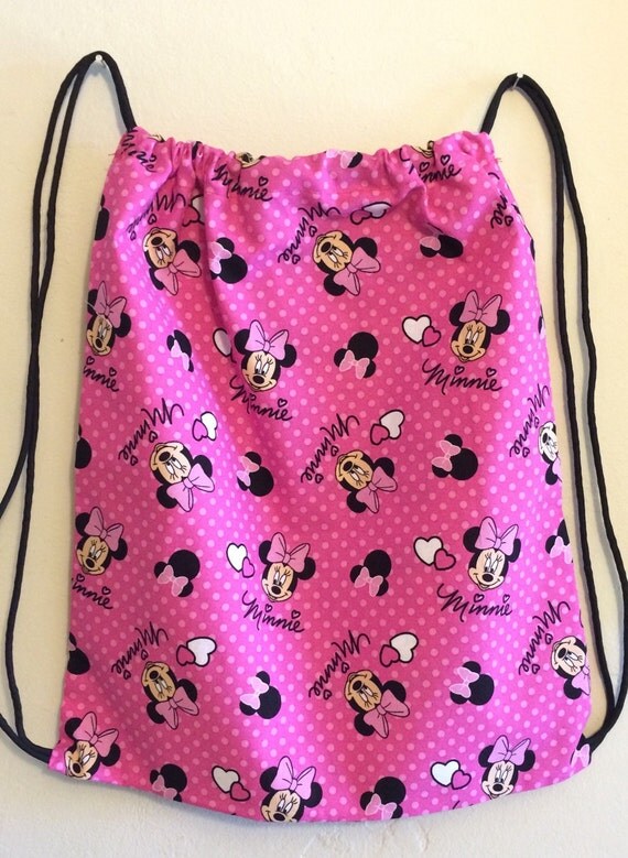 minnie mouse drawstring backpack