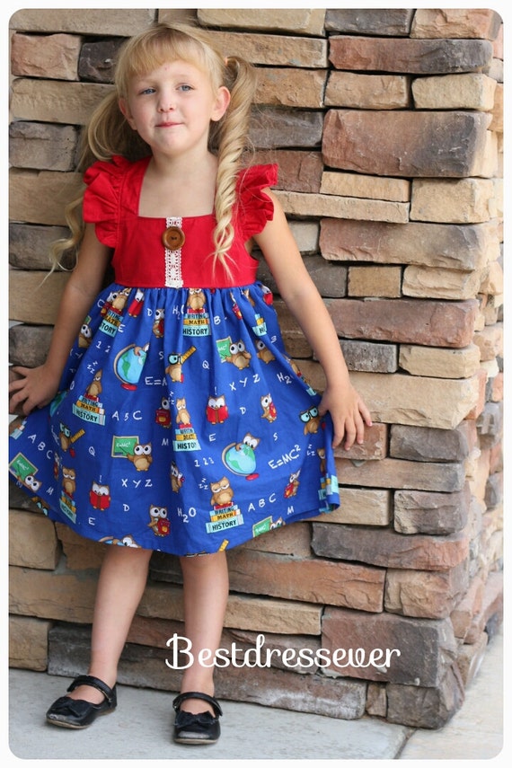 Boutique School Dress Back to school Dress Abc by BestDressEver