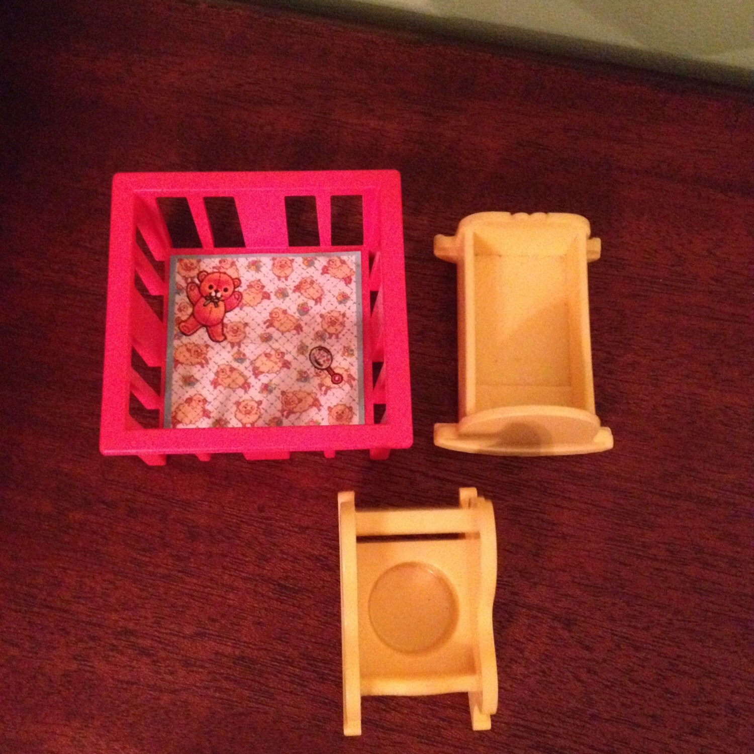 Fisher Price Toys Little People Baby Doll House Furniture 1972