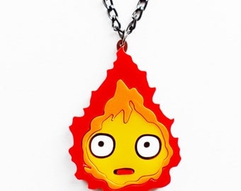 Calcifer necklace