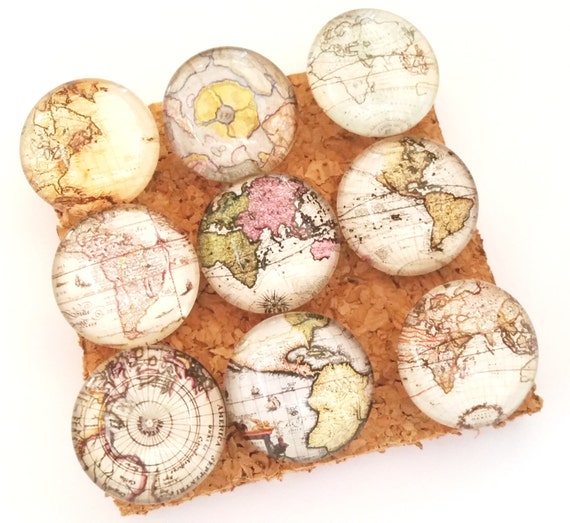 Map Push Pins Glass Push Pins Decorative Push Pins World