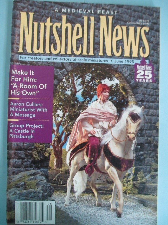 Nutshell News Magazine. Back issue June 1995 used . Dollhouse