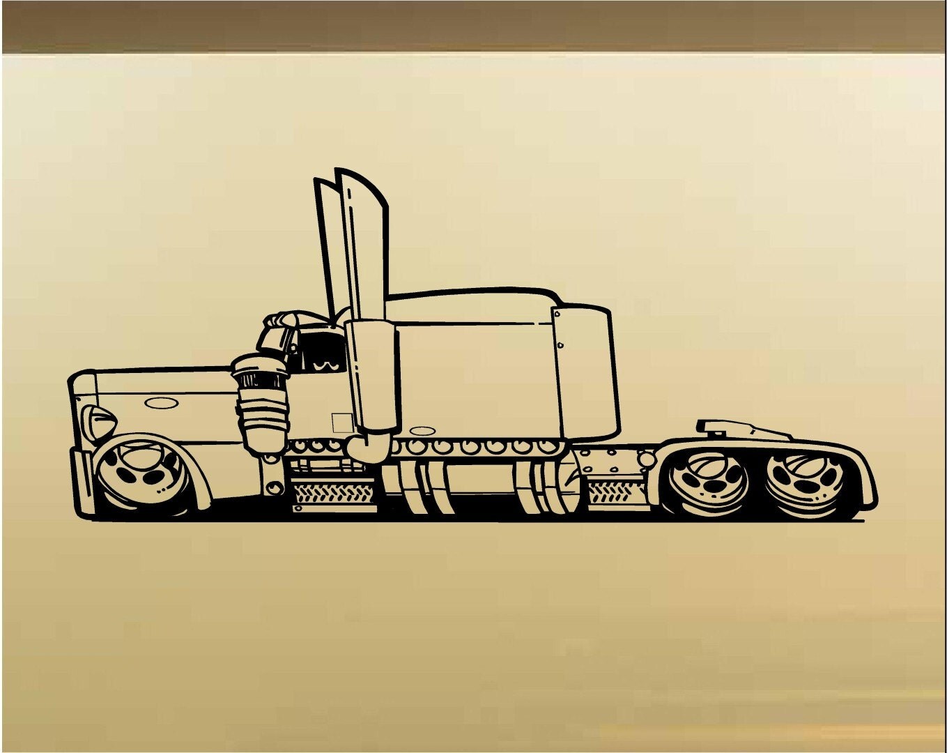 Low Rider Semi Truck Car Wall Decal Muscle Car Decals Muscle