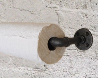 Industrial Paper Towel holder, plumbing pipe repurposed industrial decor, kitchen decor