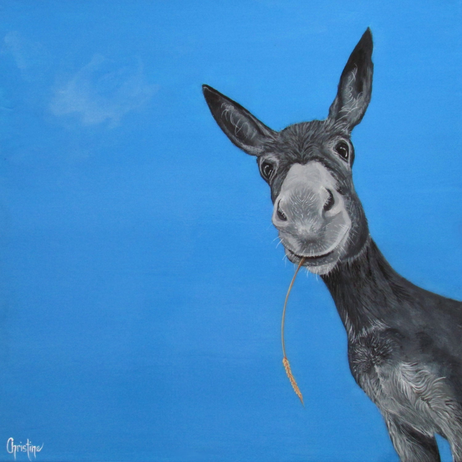 Donkeys Donkey painting Donkey art Adorable Donkey