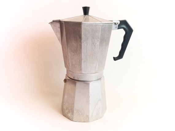 Vintage Coffee Maker Express Coffee Large Stove top by Lunartics