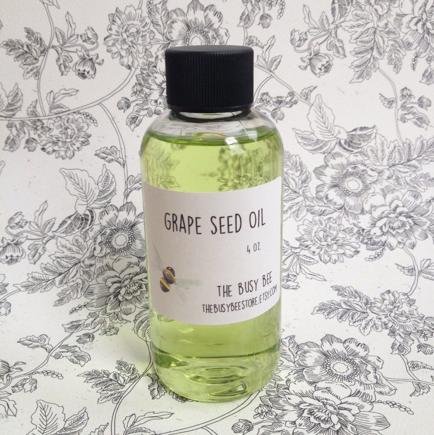 Pure Natural Grape Seed Oil 4 oz Body Oil Bath by TheBusyBeeStore
