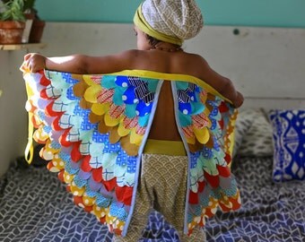 Fabric bird or owl wings