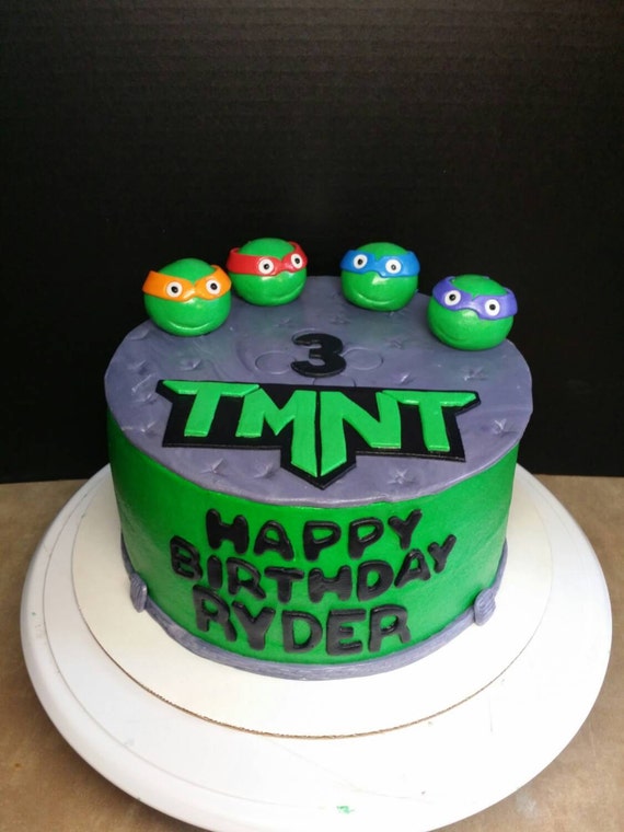 TMNT manhole cover cake topper