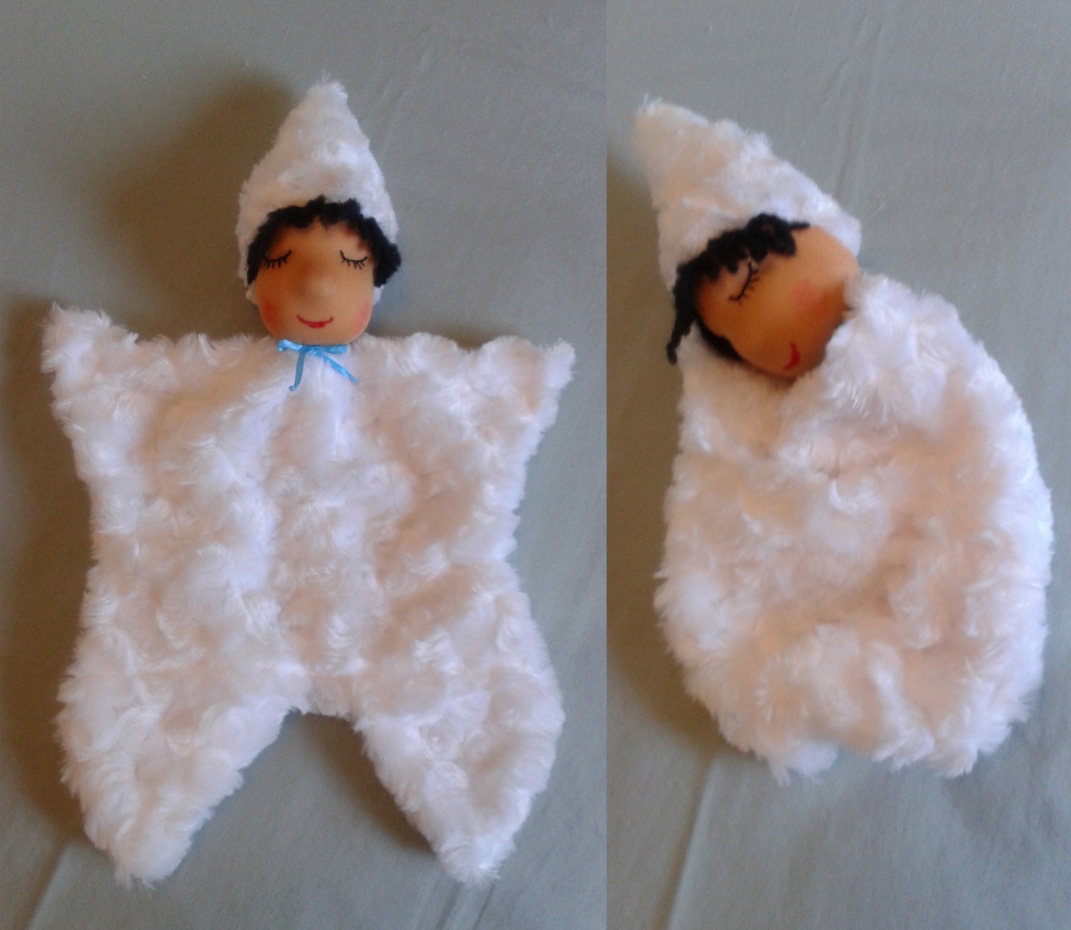 Snuggle Buddy Security Blanket Cubby Blanket by NettiesGiftGarden