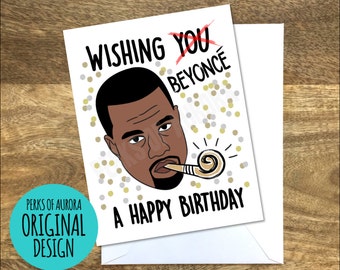 Kanye inspired funny birthday card