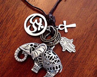 Car Accessory, Rearview Mirror Charm, Yoga Keychain, Buddha Keychain Car Mirror Charm, Lucky Elephant Keychain Car Charm, Namaste Car Charm