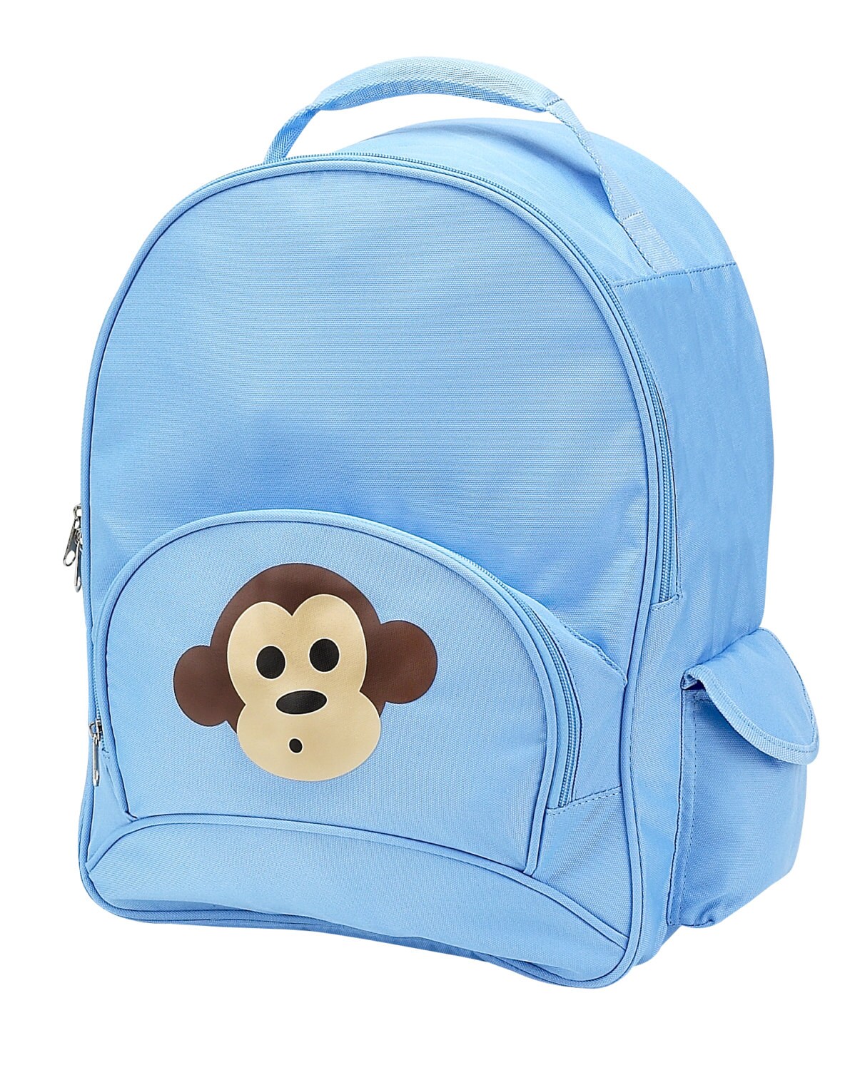 Personalized School Backpack Blue Monkey by FourPeasBags on Etsy