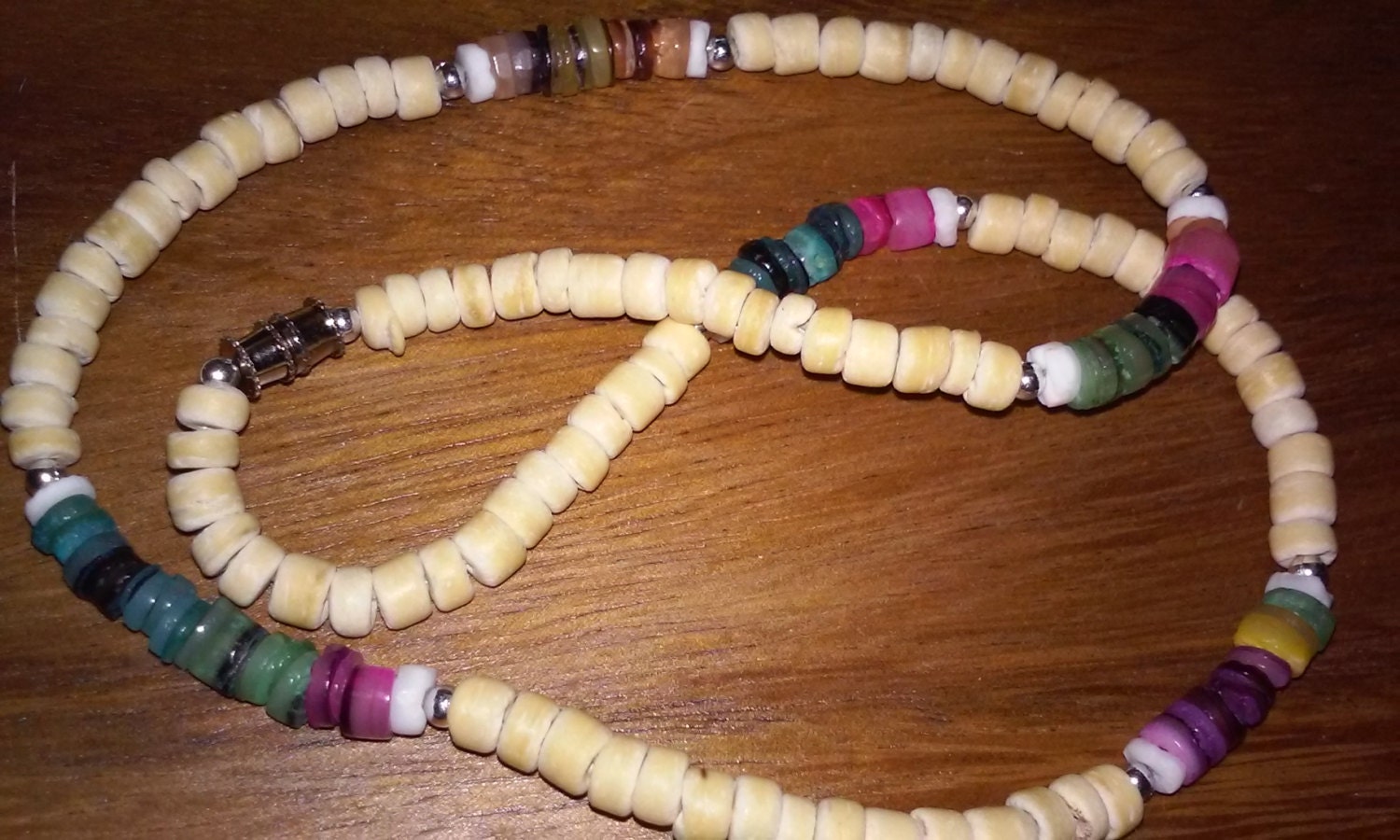 Natural CoCo Bead necklace Surfer necklace Choker men's