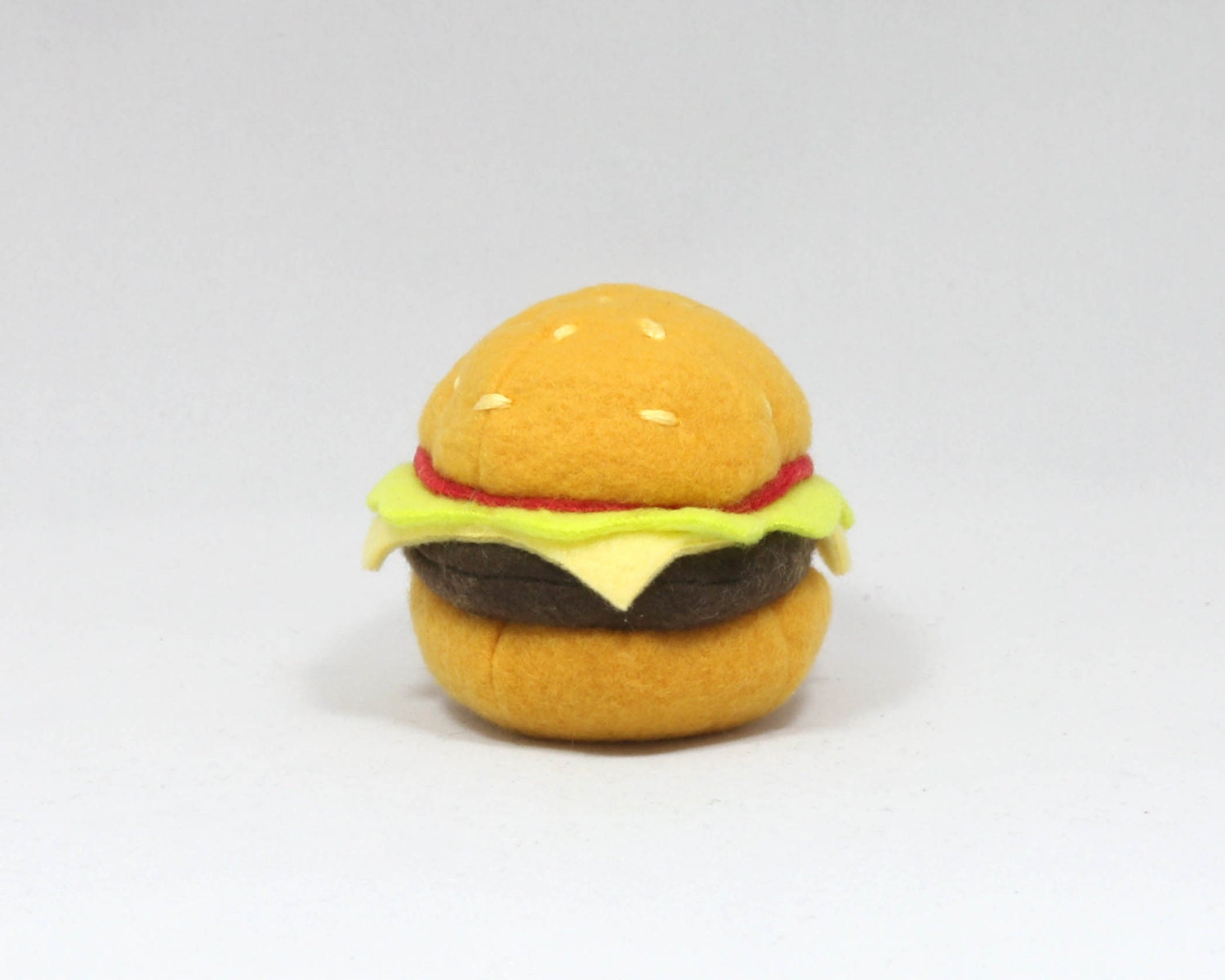 Delicious Cheeseburger Cat Toy Stuffed with Organic Catnip