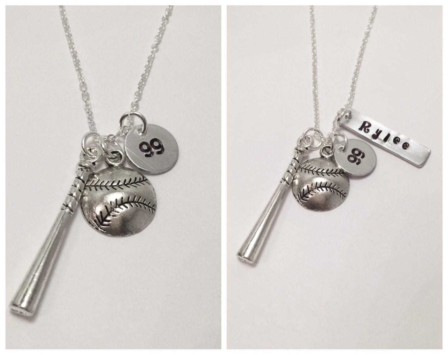 Baseball Player Baseball Mom Necklace Custom Baseball Necklace