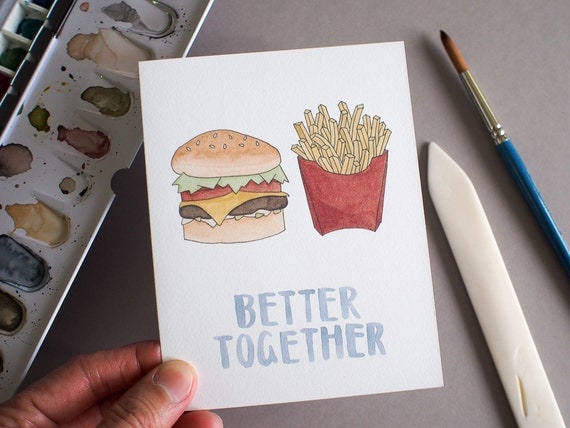 better together burger and fries magnetic plush hallmark