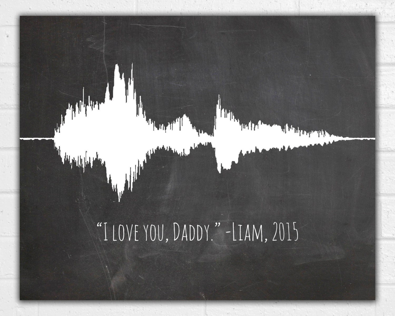 custom sound wave art print voice wave choose your colors christmas picture frame 8x10