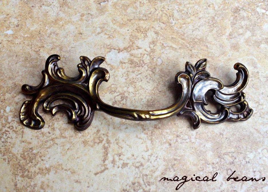 French Provincial Pulls Brass Drawer Pulls Decorative Drawer