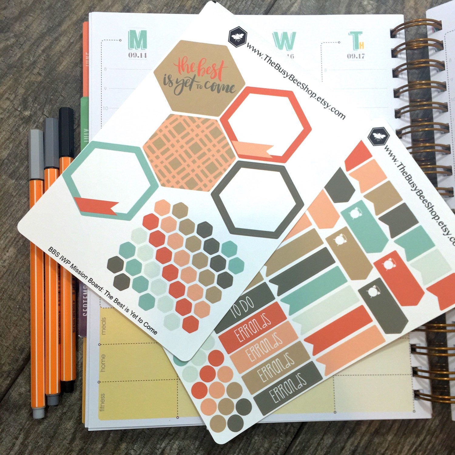 The Best is Yet to Come Mission Board Planner by TheBusyBeeShop