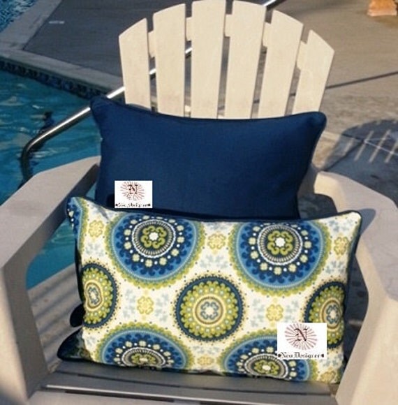 SET OF TWO Outdoor Pillow Covers 20x20 Sunbrella