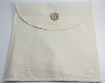 Reusable Sandwich Bag / Snack Bag in Organic Cotton ~ The Naked Bag