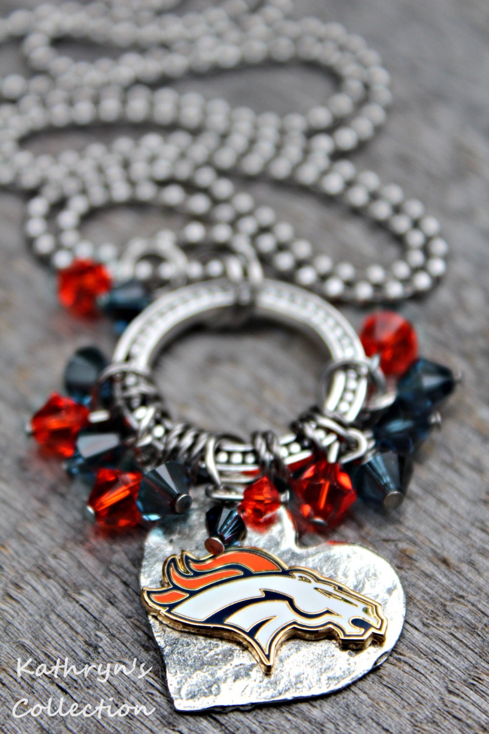 Denver Broncos Necklace Broncos Jewelry