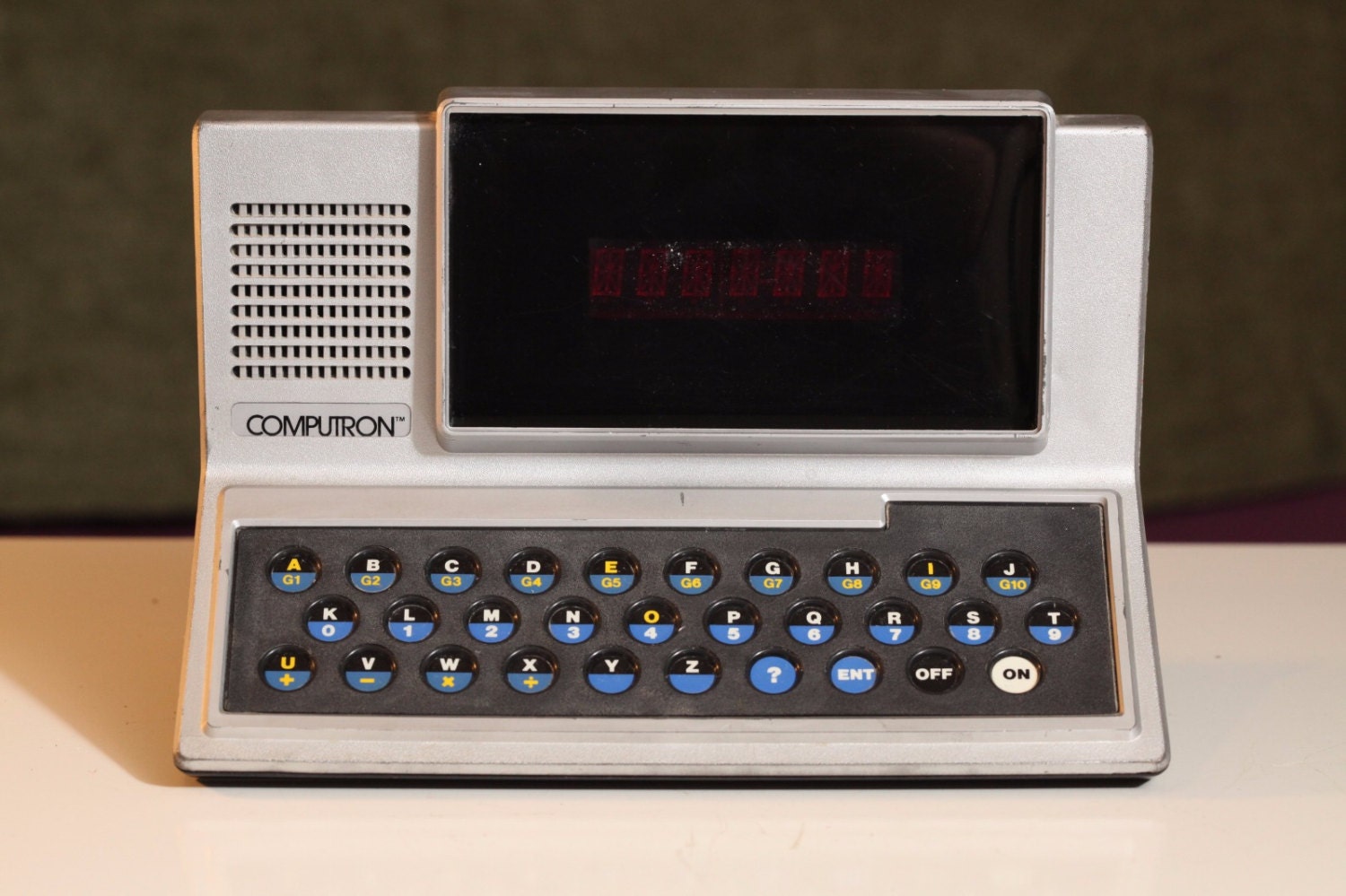 red electronic toy from the 80s
